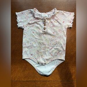 Nicole Miller Floral Kids One Piece - Pink and Cream